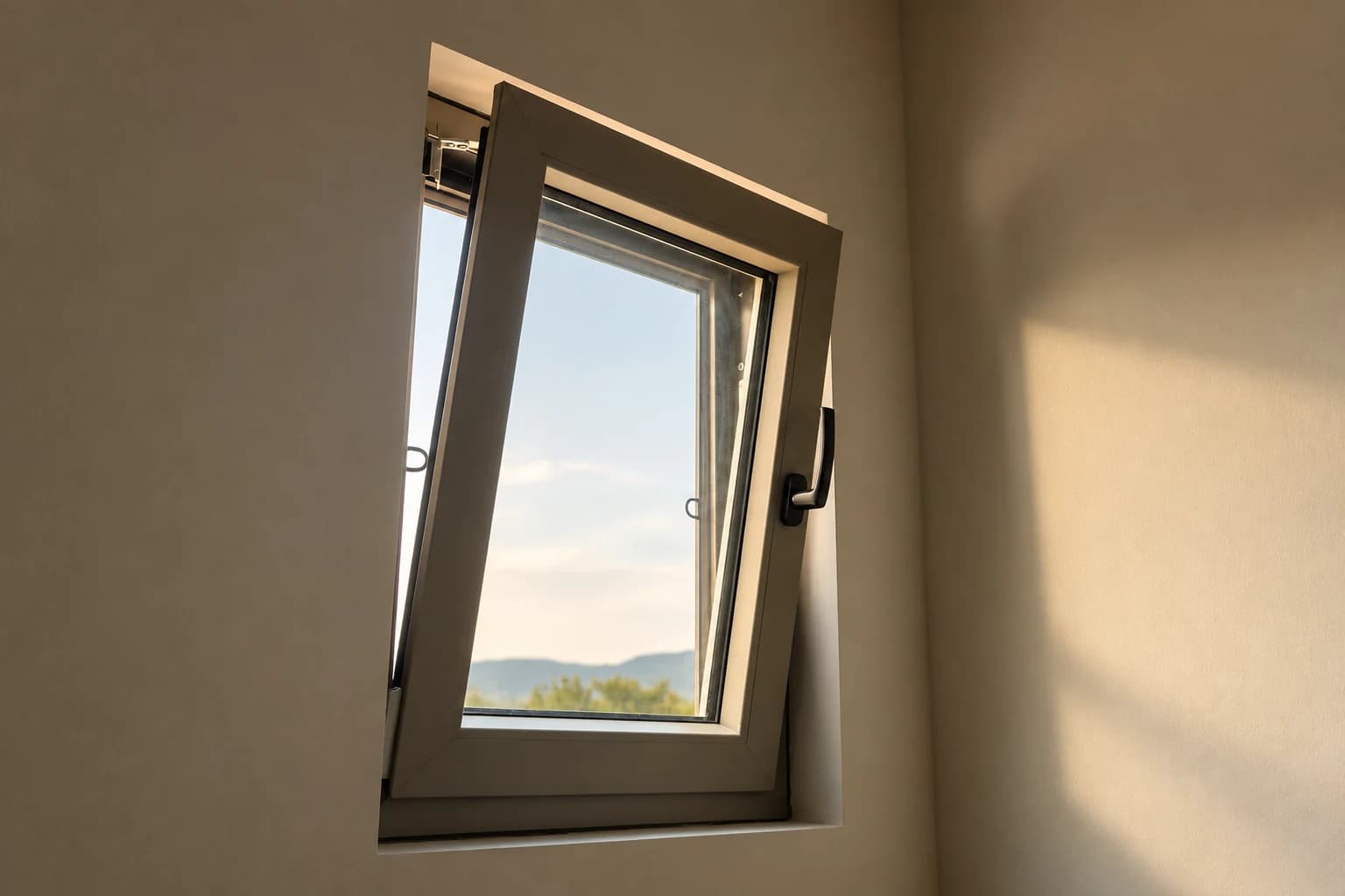 Ventana oscilobatiente Kömmerling inclinada
